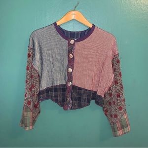 Vintage nothing matches cropped button up
